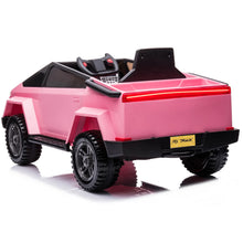 Load image into Gallery viewer, Cool Tesla Cyber Truck Style | 12V | Kids Ride On Car | Parent Remote | Eva wheel | Pink