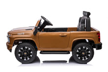 Load image into Gallery viewer, New Licensed 2025 Chevrolet Silverado Upgraded 24V 10AH | 2 Seater Ride On Truck | 4x4 | Leather Seats | Rubber Tires | 3 Colours | Remote | Pre Order