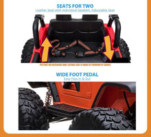 Load image into Gallery viewer, Upgraded 24V | 2025 Licensed Off-Road Lifted Monster JEEP Wrangler | Leather Seats | Rubber Tires | 2 Seater | 4x4 | Remote