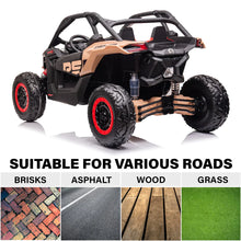 Load image into Gallery viewer, 2025 | 2x24V Licensed CAN AM RS Maverick UTV Kids' Ride-On Car Large 2 Seater Buggy | 4x4 Upgraded | Leather Seats | Rubber Tires |  800Watts | Remote | PRE-ORDER