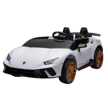 Load image into Gallery viewer, 2025 Upgraded Licensed 24V Huracan Lamborghini 2 Seater XXL | 4x4 | Special Edition | Leather Seats | Rubber Tires | Remote