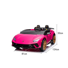 Load image into Gallery viewer, 2025 Upgraded Licensed 24V Huracan Lamborghini 2 Seater XXL | 4x4 | Special Edition | Leather Seats | Rubber Tires | Remote