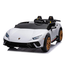 Load image into Gallery viewer, 2025 Upgraded Licensed 24V Huracan Lamborghini 2 Seater XXL | 4x4 | Special Edition | Leather Seats | Rubber Tires | Remote