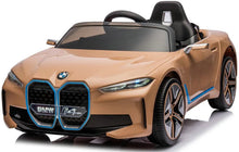 Load image into Gallery viewer, Licensed Upgraded 2025 BMW i4 Kids Ride On Car 1 Seater 12V | MP3 | Ages 3-8 | Remote