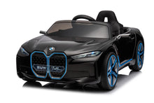 Load image into Gallery viewer, Licensed Upgraded 2025 BMW i4 Kids Ride On Car 1 Seater 12V | MP3 | Ages 3-8 | Remote