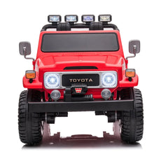 Load image into Gallery viewer, 2025 Licensed Toyota 24V FJ-40 | 4x4 Ride On Car Upgraded 2 Seater | Leather Seats | Rubber Tires | Remote