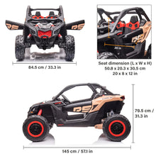 Load image into Gallery viewer, 2025 | 2x24V Licensed CAN AM RS Maverick UTV Kids' Ride-On Car Large 2 Seater Buggy | 4x4 Upgraded | Leather Seats | Rubber Tires |  800Watts | Remote | PRE-ORDER