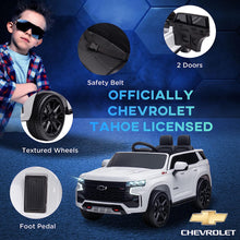 Load image into Gallery viewer, New 2025 Licensed 12V Chevrolet Tahoe Upgraded 1 Seater Ride On Car / SUV | Heavy Duty Tires | Comfy Seat | Remote