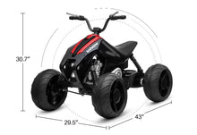 Load image into Gallery viewer, Upgraded 2025 | 24V ATV Ride On Car | Upgraded Motors | Leather Seat | Rubber Wheels | LED Lights
