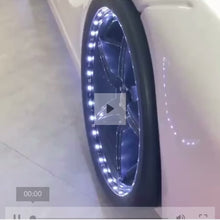 Load and play video in Gallery viewer, Super Cool 2025 Model Red Moon Luxury Race Car Bed W/LEDS & Sound Effects | Free Mattress | Twin
