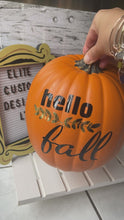 Load and play video in Gallery viewer, 9" Custom Pumpkin Round