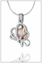 Load image into Gallery viewer, Soaring Butterfly Sterling Silver Cage Pendant