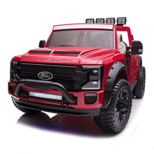 Load image into Gallery viewer, 2025 Upgraded Licensed Ford Super Duty F450 | 6 Wheels | Custom Edition 24V Lifted | 2 Seater | Leather Seats | Rubber Tires | Remote | Pre Order