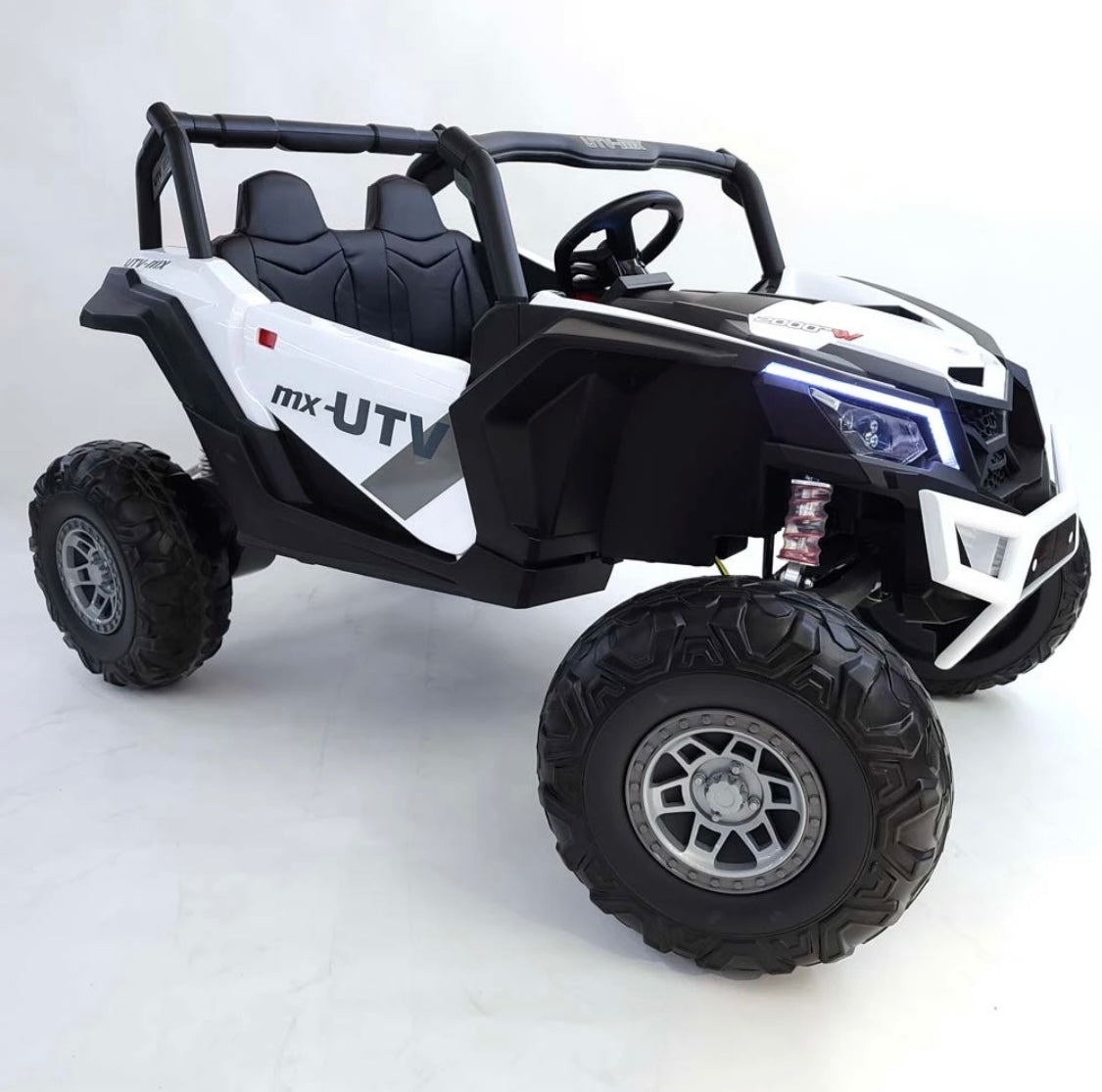 2025 Upgraded UTV XMX613 XXL 4x4 24V 2 Seater RideOn TV Mp4 Scr