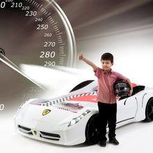 Load image into Gallery viewer, Super Cool 2025 Heavy Duty Spyder Race Car Bed | LED Lights | Remote Control With Sounds