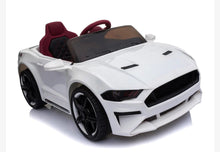 Load image into Gallery viewer, 2025 Mustang Style Kids Ride-On Car | 12V | Leather Seat | Rubber Tires | Upgraded 1 Seater | Remote