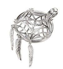 Load image into Gallery viewer, Dream Catcher Sterling Silver Cage Necklace Set