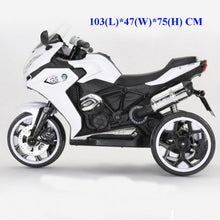 Load image into Gallery viewer, 2025 Kids Ride On A2 Upgraded Electric Motorbike with LED light And Music | 6V | Ages 3-8 | Leather Seat Style | Non-slip Wheels