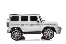 Load image into Gallery viewer, Licensed 2025 Mercedes GWagon G63 White Upgraded | 2 Seater | 24V | 4x4 Kids Ride-On | Leather Seats | Rubber Tires | Remote