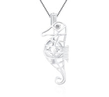 Load image into Gallery viewer, Seahorse Sterling Silver Cage Pendant