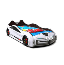 Load image into Gallery viewer, Super Cool 2025 Bugatti Style RX Race Car Bed | LED Lights | Remote For Features | Opening Doors | Holds 300 Lbs