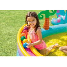 Load image into Gallery viewer, Super Cool Children’s Outdoor Dinoland Inflatable Kiddie Pool Park With Water Slide