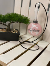 Load image into Gallery viewer, Birth Stat Glitter Disc Ornament