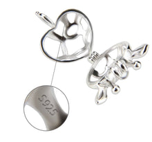 Load image into Gallery viewer, Merry Christmas Reindeer Sterling Silver Cage Pendant