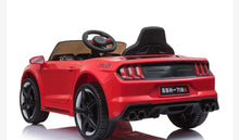 Load image into Gallery viewer, 2025 Mustang Style Kids Ride-On Car | 12V | Leather Seat | Rubber Tires | Upgraded 1 Seater | Remote