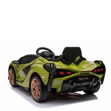 Load image into Gallery viewer, 2025 Licensed Lamborghini SIAN FKP 37 | 12V Ride-On Upgraded | Bluetooth | 1 Seater | Remote
