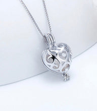 Load image into Gallery viewer, Romantic Heart Sterling Silver Cage Pendant