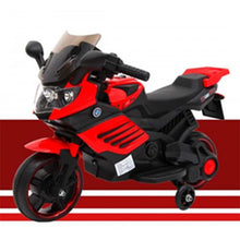 Load image into Gallery viewer, Super Kids 2025 | 6V Ride On Electric Motorbike w/ Training Wheels | Leather Seat | Cool Lights