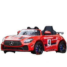 Load image into Gallery viewer, 2025 Licensed Mercedes GT4 AMG Ride-On Car Upgraded | 12V /6V | TV Mp4 | Leather Seat | Rubber Tires | 1 Seater | Remote