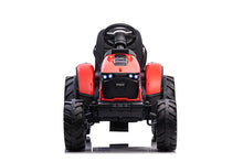 Load image into Gallery viewer, Upgraded 2025 Electric 12V Farm Tractor Kids Ride On Car 1 Seater With Trailer | Leather Seat | Upgraded | LED Lights | Rubber Tires