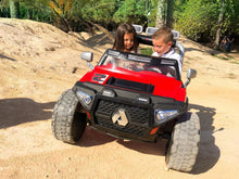 Load image into Gallery viewer, 2 Seater Red 2025 Hummer Style 24V Monster Truck Lifted for Kids | 2 Seater | Rubber Wheels