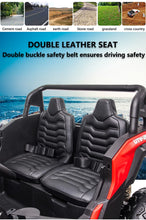 Load image into Gallery viewer, 2025 Upgraded 180 Watts BrushLess Motor White Xxl UTV 2 Seater Dune Buggy Rubber Tires | Leather Seats | MP3 | Up To 16 KPH