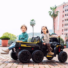 Load image into Gallery viewer, 2025 Upgraded 24V | 6 Wheel Tractor Farm W Tipping Bin | 4x4 Ride-On 2 Seater | Leather Seats | Rubber Tires | Remote | Pre Order