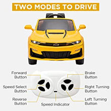 Load image into Gallery viewer, 2025 Upgraded Licensed Chevrolet Camaro 2SS Ride on Car | 12v | Small 2 Seater | Remote