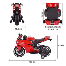 Load image into Gallery viewer, New 2025 Upgraded 12V Licensed Ducati Motorcycle with Training Wheels | Leather Seat | Ages 3-6