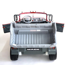 Load image into Gallery viewer, Upgraded Licensed 2025 Mack Truck 24V | 2 Seater Ride-On | Leather Seats | Rubber Tires | Remote | Pre Order