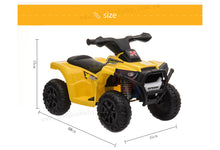 Load image into Gallery viewer, Super Cool 2025 Upgraded 6V Quad/ATV X Edition Ride On For Kids | Rubber Tires | Leather Seat | Music- White | Ages 1-4