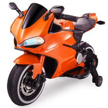 Load image into Gallery viewer, New 2025 Upgraded 12V Licensed Ducati Motorcycle with Training Wheels | Leather Seat | Ages 3-6