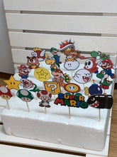 Load image into Gallery viewer, Super Mario Cupcake Toppers