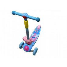 Load image into Gallery viewer, Super Cool Upgraded Peppa Pig Style Kids Foldable 3-Wheel Tilt and Turn Kick Scooter with Adjustable Handle | Music | LED Lights | Ages 3-8