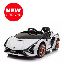Load image into Gallery viewer, 2025 Licensed Lamborghini SIAN FKP 37 | 12V Ride-On Upgraded | Bluetooth | 1 Seater | Remote