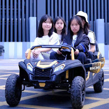 Load image into Gallery viewer, 2025 | 4 Seater XXXXL Dune Buggy Ride-On | 48V 14AH | Upgraded | Holds 600lbs Up to 20KPH | Leather Seats | Rubber Tires