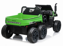 Load image into Gallery viewer, 2025 Upgraded 24V | 6 Wheel Tractor Farm W Tipping Bin | 4x4 Ride-On 2 Seater | Leather Seats | Rubber Tires | Remote | Pre Order