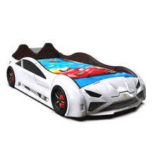 Load image into Gallery viewer, Super Cool 2025 Upgraded Lamborghini Style Race Car Bed RX | Doors Open & Close | LED Lights | Remote | In 4 Colours | Holds 300 Lbs