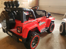 Load image into Gallery viewer, 2025 Super Cool All Terrain Jeep | Small 2 Seater | 2 Colours | Rubber Tires | Leather Seat | Ages 3-6 | Remote