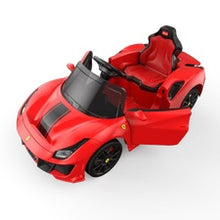 Load image into Gallery viewer, New 2025 Licensed 12V Ferrari 488 Pista Spider Upgraded Ride On Car | 1 Seater | Leather Seat | Remote